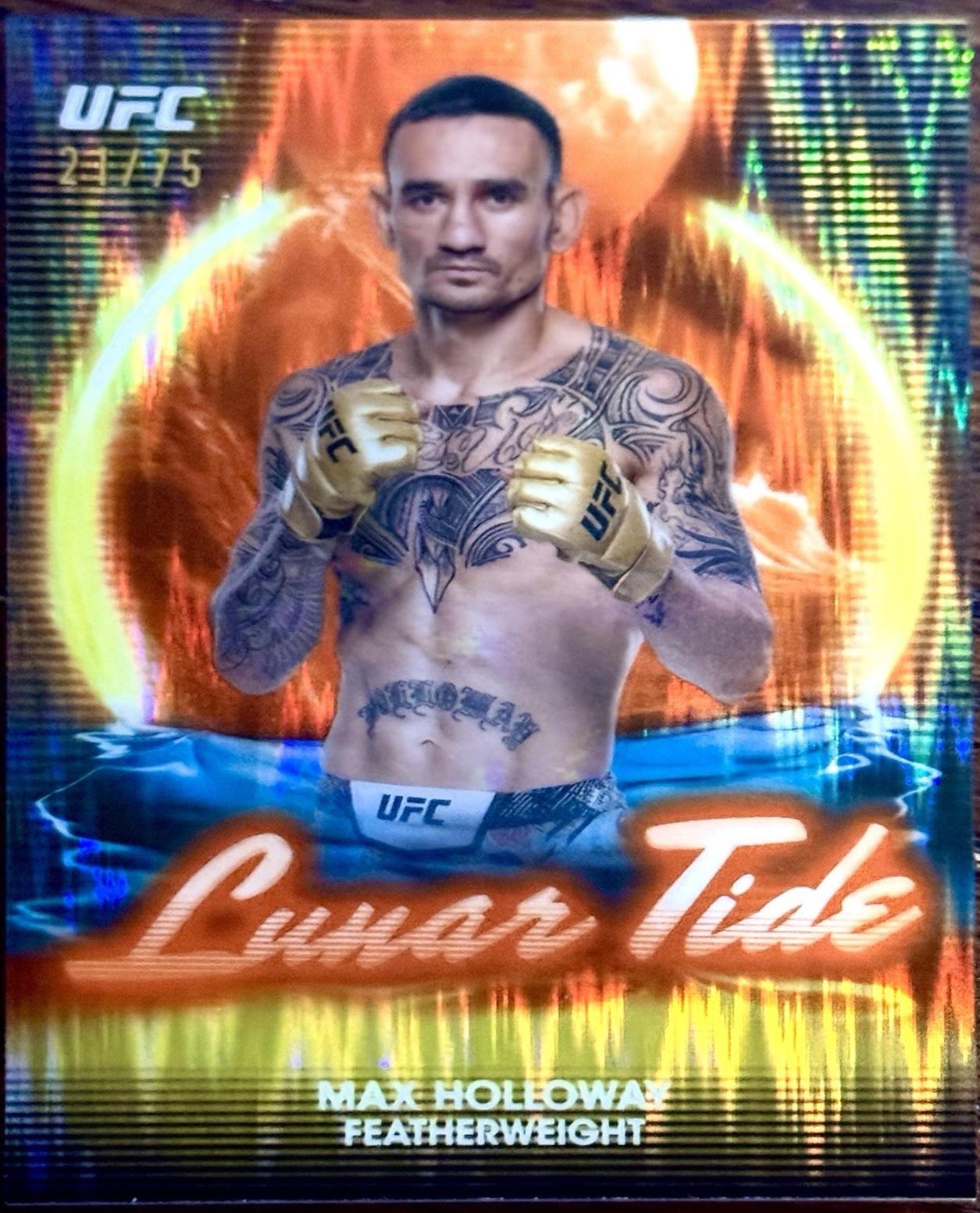 Max Holloway 2025 Topps Midnight UFC Lunar Tide #LT-15 Dusk