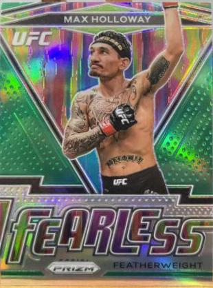 Max Holloway 2021 Panini Prizm UFC Fearless #24 Green