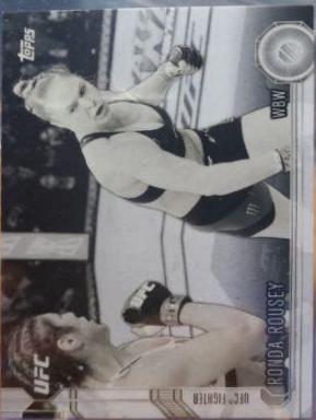 Ronda Rousey 2015 Topps UFC Chronicles Base #179 Black and White