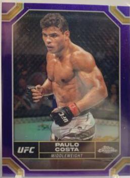 Paulo Costa 2024 Topps Chrome UFC Base #154 Purple Refractor