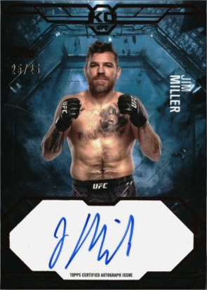 Jim Miller 2025 Topps Knockout UFC Knockout Autographs #KA-JM Red