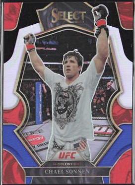 Chael Sonnen 2023 Panini Select UFC Premier Level #185 Blue Disco