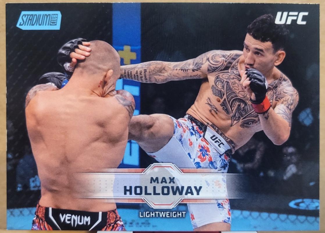 Max Holloway 2026 Topps Stadium Club UFC Base #7 Light Blue