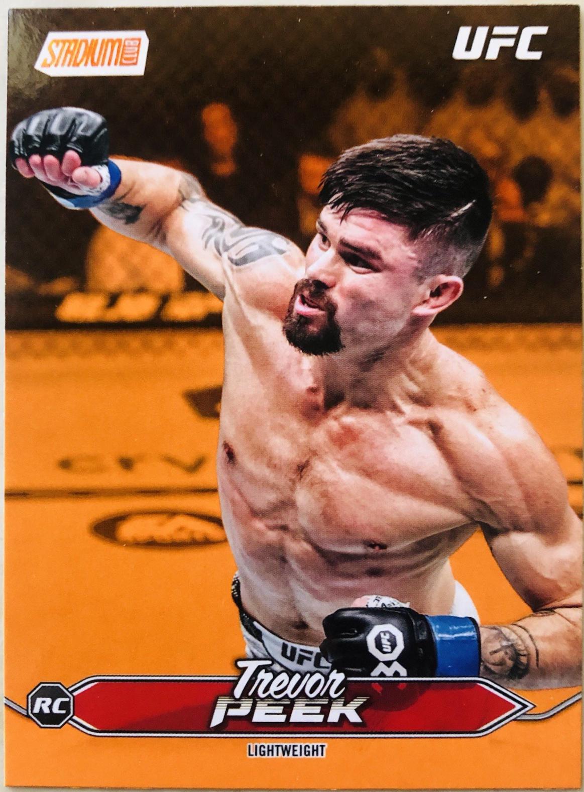 Trevor Peek 2025 Topps Stadium Club UFC Base #120 Orange