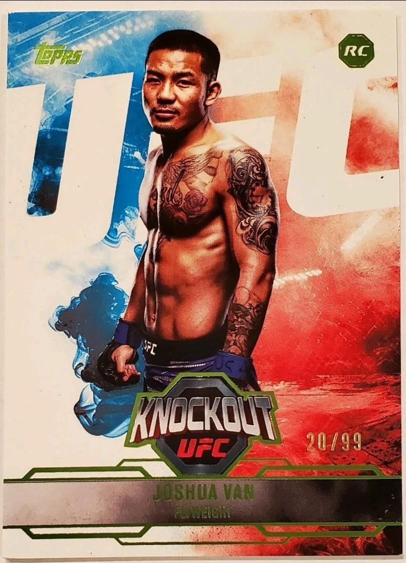 Joshua Van 2025 Topps Knockout UFC Base #11 Lime Green