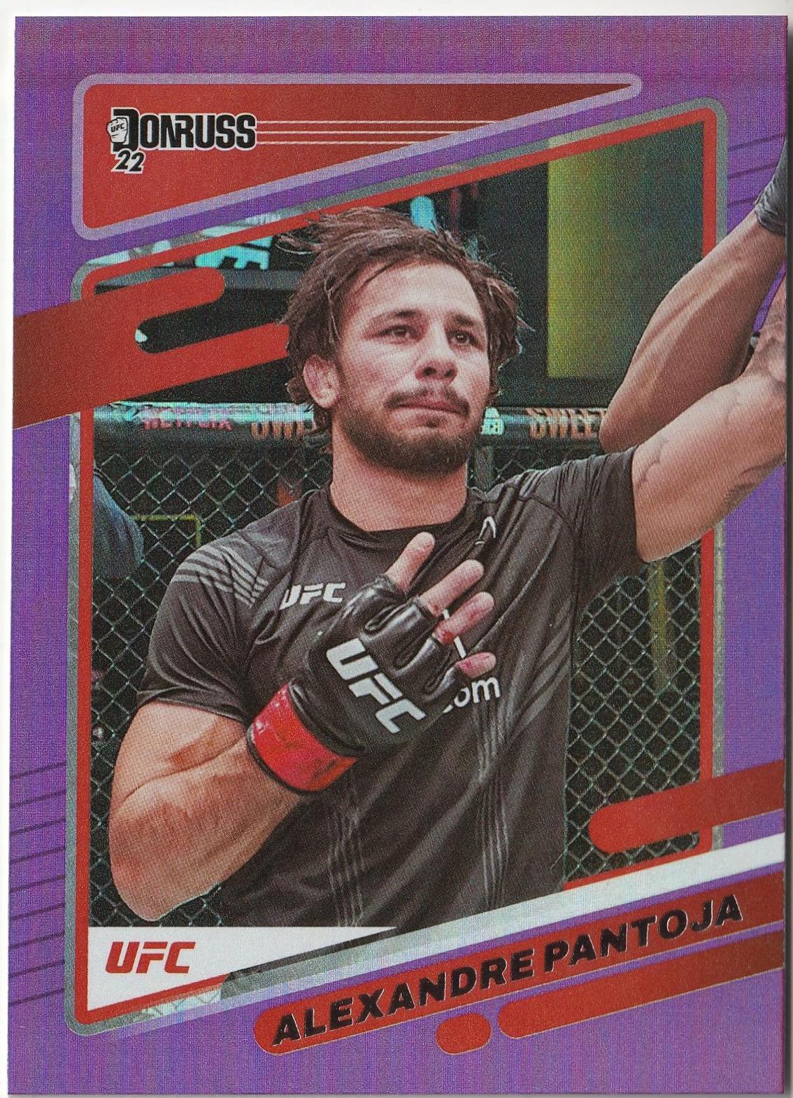 Alexandre Pantoja 2022 Panini Donruss UFC Base #43 Purple Flood