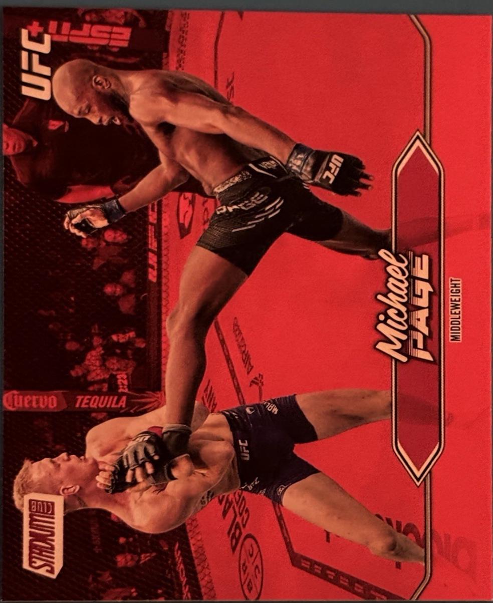 Michael Page 2025 Topps Stadium Club UFC Base #162 Red