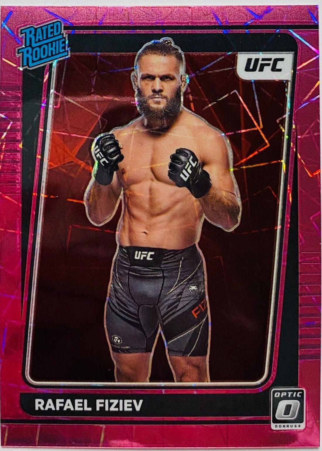 Rafael Fiziev 2022 Panini Donruss Optic UFC Base #116 Pink Velocity