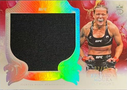 Eduarda Moura 2025 Topps Royalty UFC Rookie Jumbo Relics #RJR-EM Blue