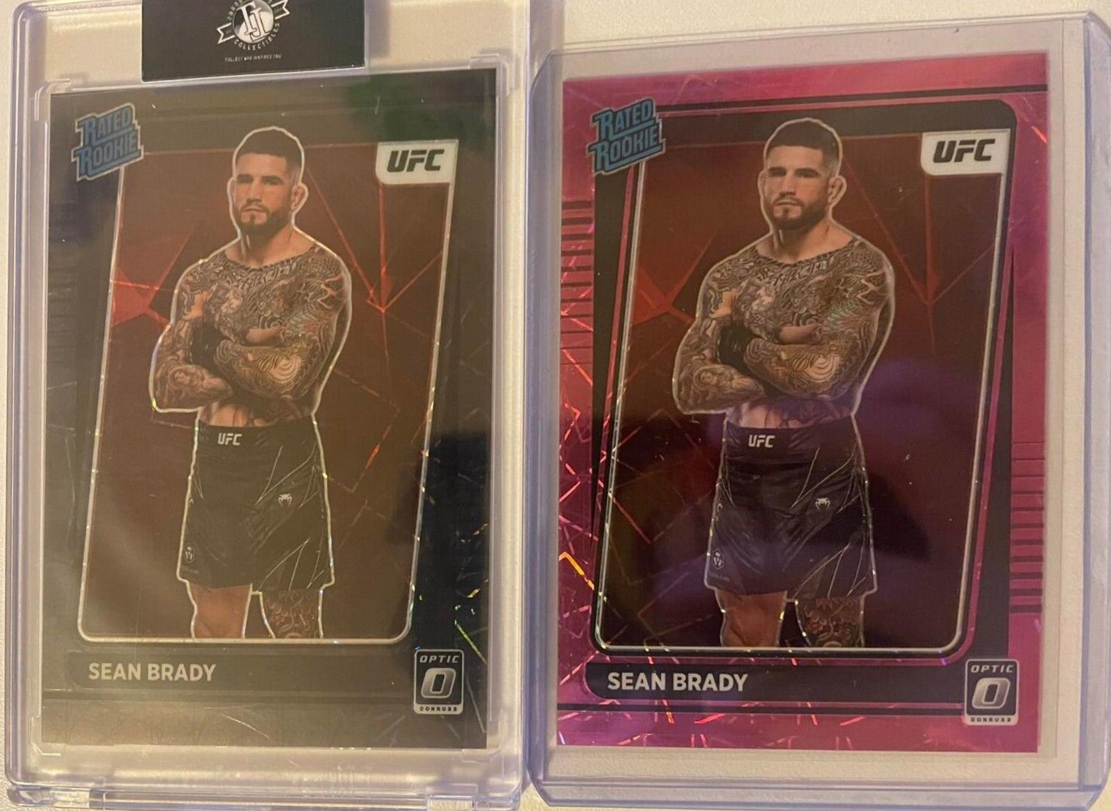 Sean Brady 2022 Panini Donruss Optic UFC Base #118 Black Velocity