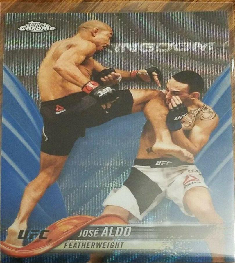 José Aldo 2018 Topps Chrome UFC Base #16 Blue Wave