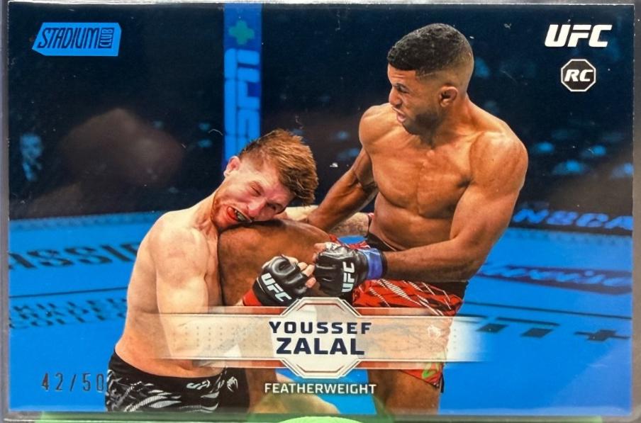 Youssef Zalal 2026 Topps Stadium Club UFC Base #143 Blue