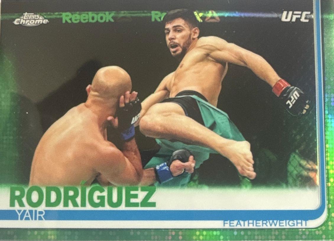 Yair Rodríguez 2019 Topps Chrome UFC Base #35 Green