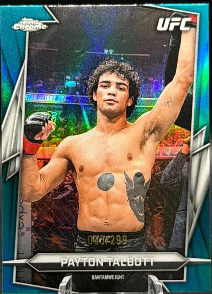 Payton Talbott 2026 Topps Chrome UFC Base #17 Teal Refractor