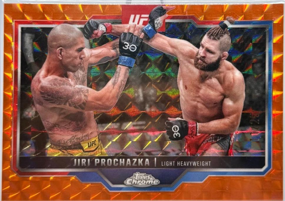 Jiri Prochazka 2025 Topps Chrome UFC Base #70 Orange Geometric Refractor