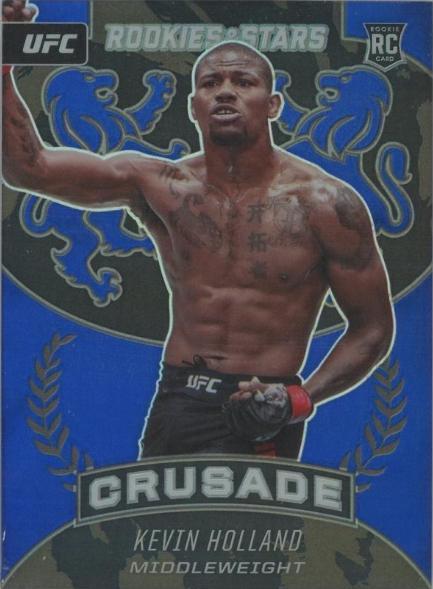 Kevin Holland 2021 Panini Chronicles UFC Base Crusade #224 Blue