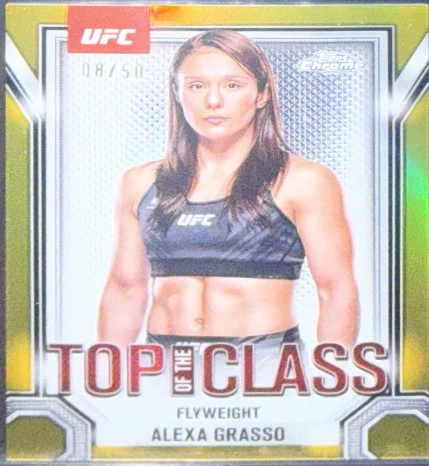 Alexa Grasso 2025 Topps Chrome UFC Top of the Class #TTC-3 Gold Refractor