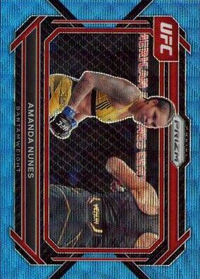 Amanda Nunes 2023 Panini Prizm UFC Base #66 Blue Wave