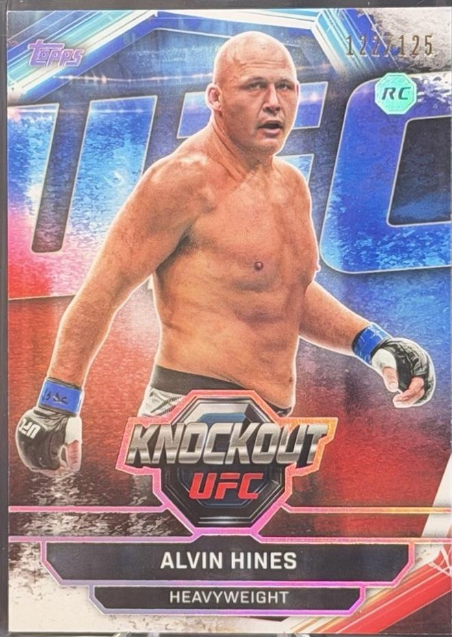 Alvin Hines 2026 Topps Knockout UFC Base #42 Holo Silver
