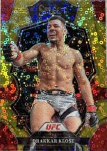 Drakkar Klose 2023 Panini Select UFC Premier Level #132 Gold Disco