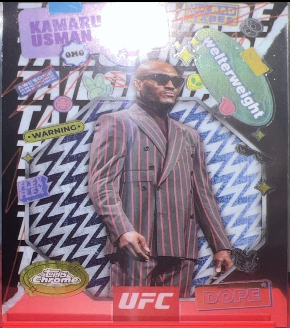 Kamaru Usman 2025 Topps Chrome UFC Tailor Made #TRM-2 Refractor