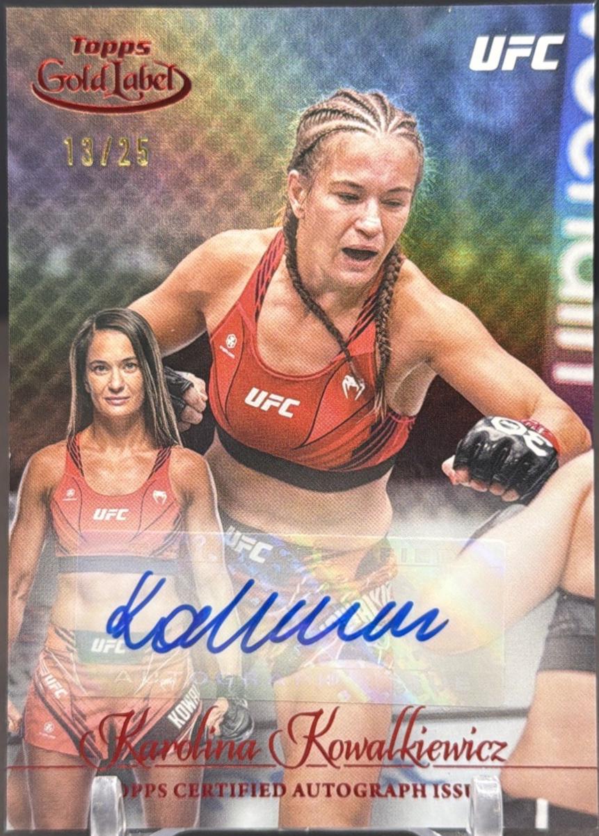 Karolina Kowalkiewicz 2024 Topps Gold Label UFC Gold Label Autographs #GLA-KKO Red