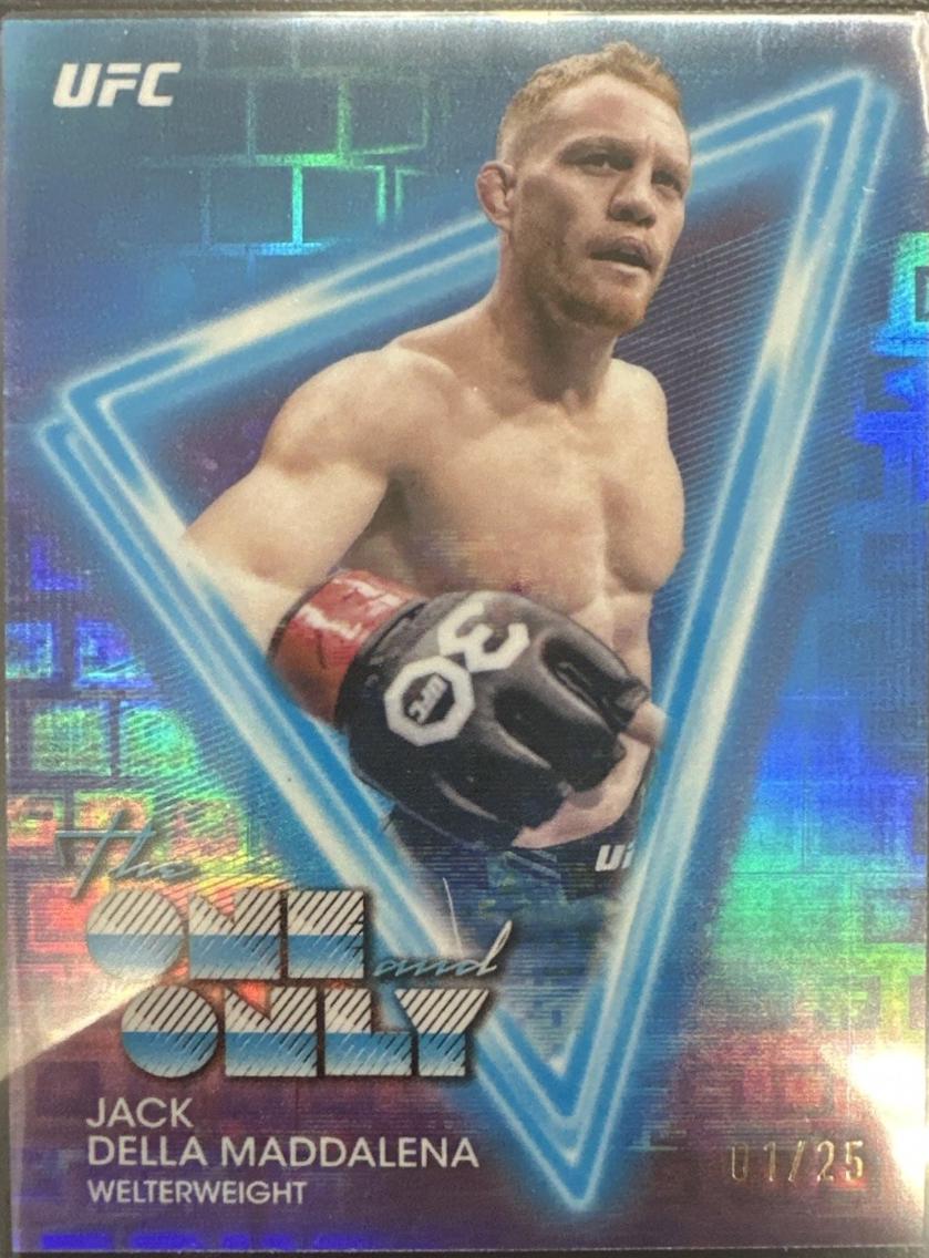 Jack Della Maddalena 2025 Topps Midnight UFC The One and Only #OO-6 Moonrise