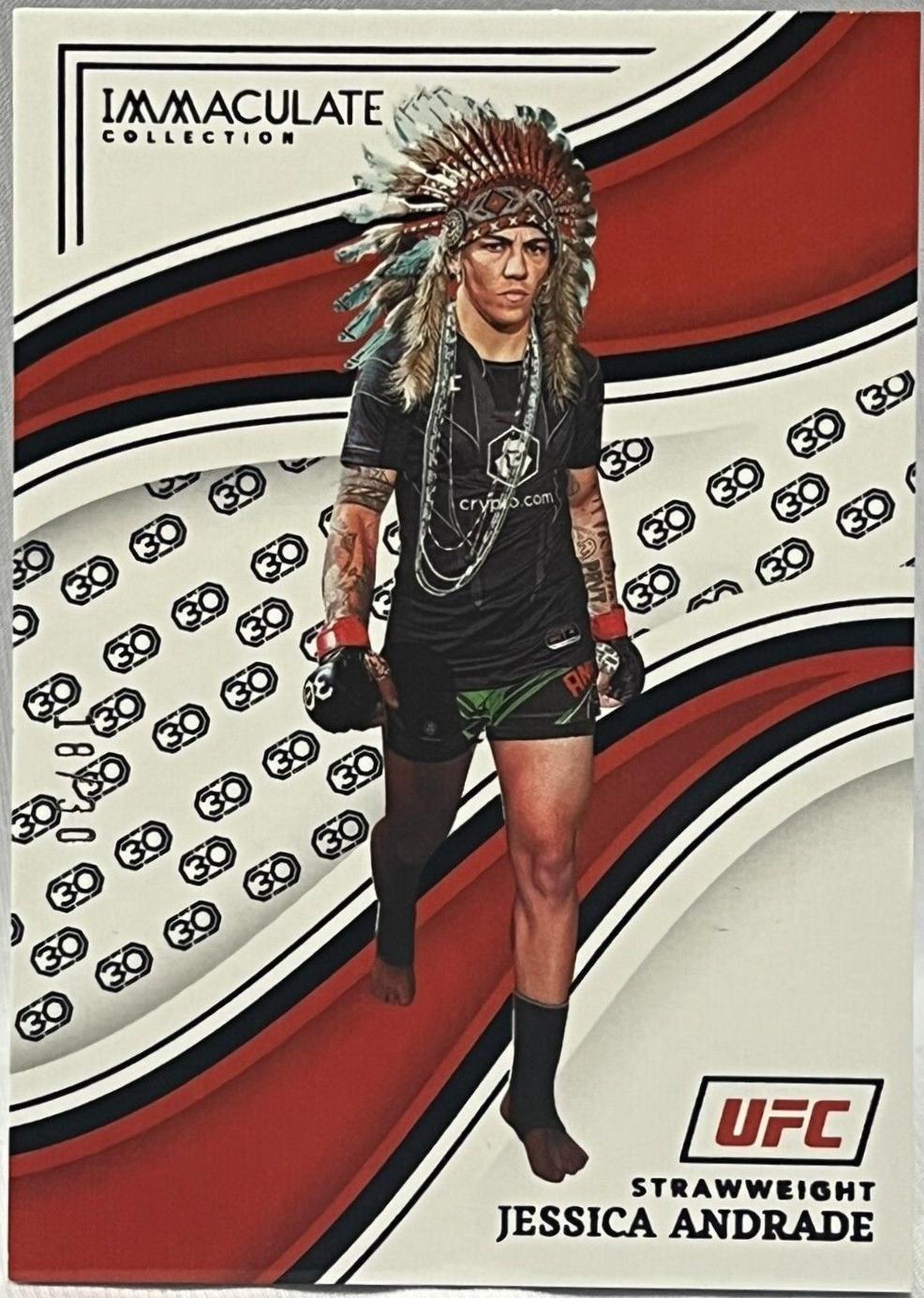 Jessica Andrade 2023 Panini Immaculate Collection UFC Base #54 30th Anniversary