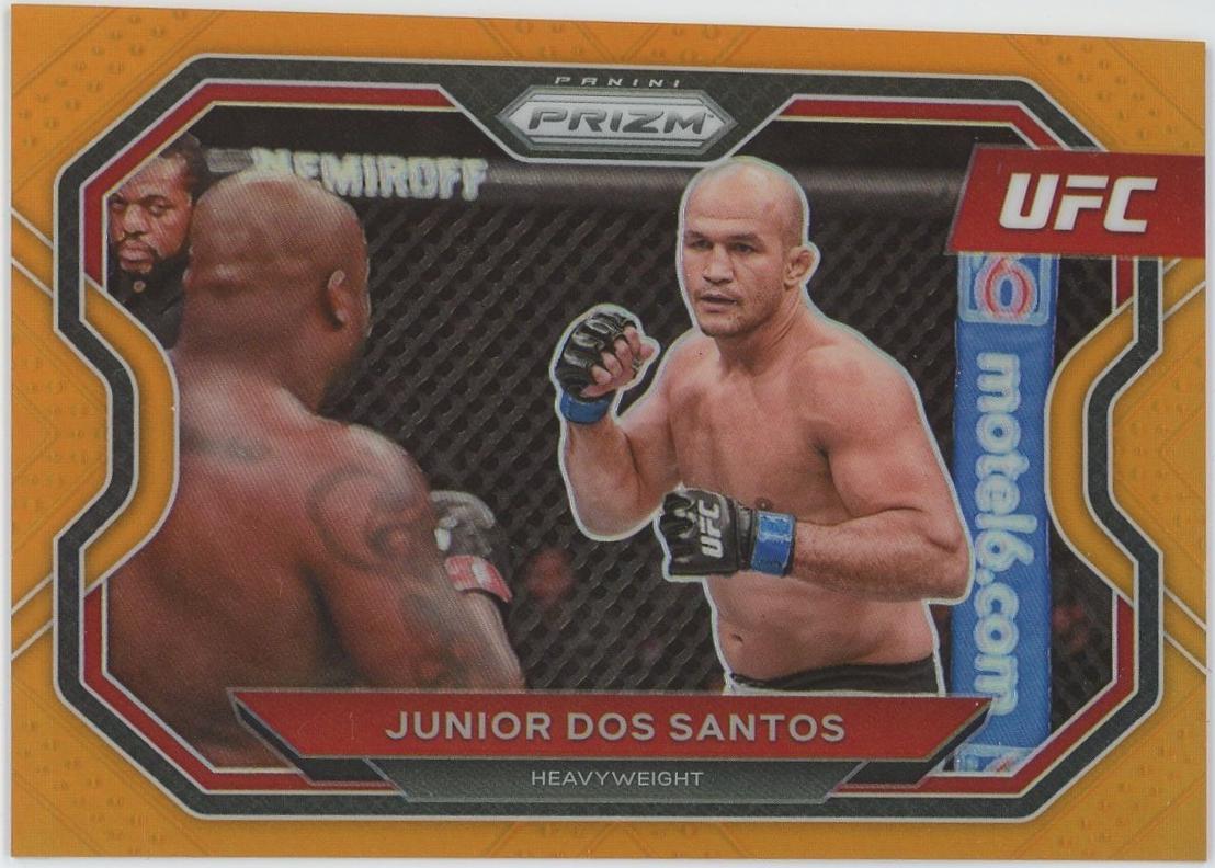 Junior Dos Santos 2021 Panini Prizm UFC Base #131 Orange