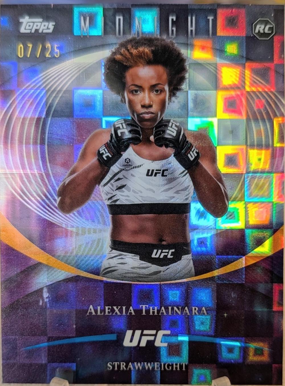 Alexia Thainara 2026 Topps Midnight UFC Base #71 Black Light