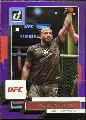 Khalil Rountree Jr. 2023 Panini Donruss UFC Base #183 Purple Flood
