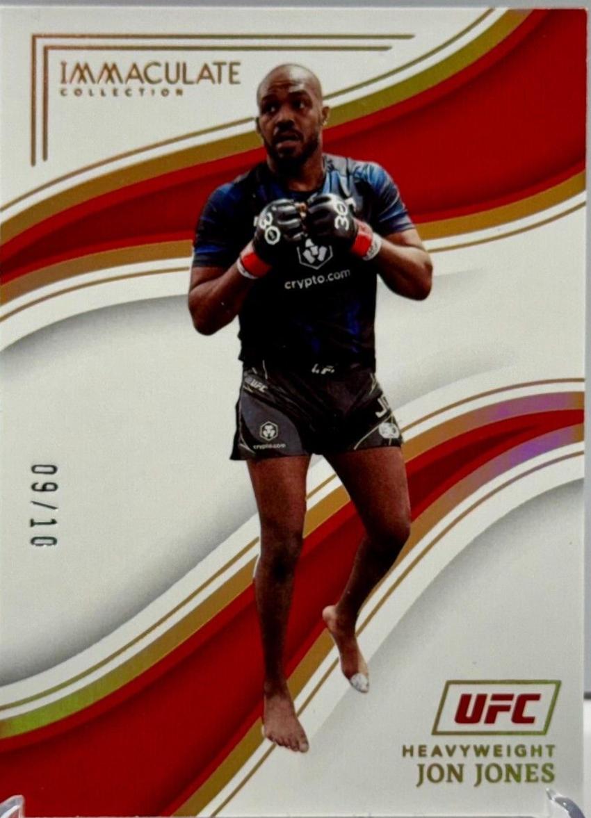 Jon Jones 2023 Panini Immaculate Collection UFC Base #71 Gold