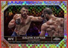 Calvin Kattar 2024 Topps Chrome UFC Base #37 X-Fractor
