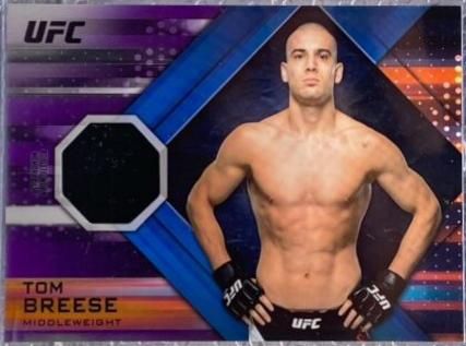 Tom Breese 2019 Topps UFC Knockout Knockout Relics #KR-TB Purple