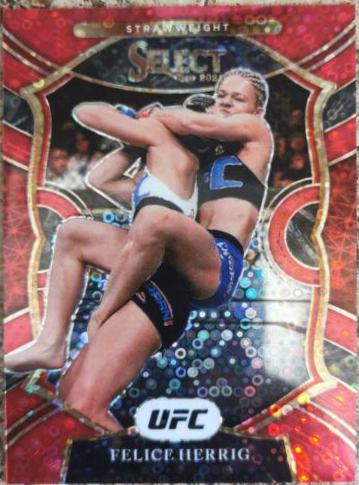 Felice Herrig 2021 Panini Select UFC Concourse #82 Red Disco
