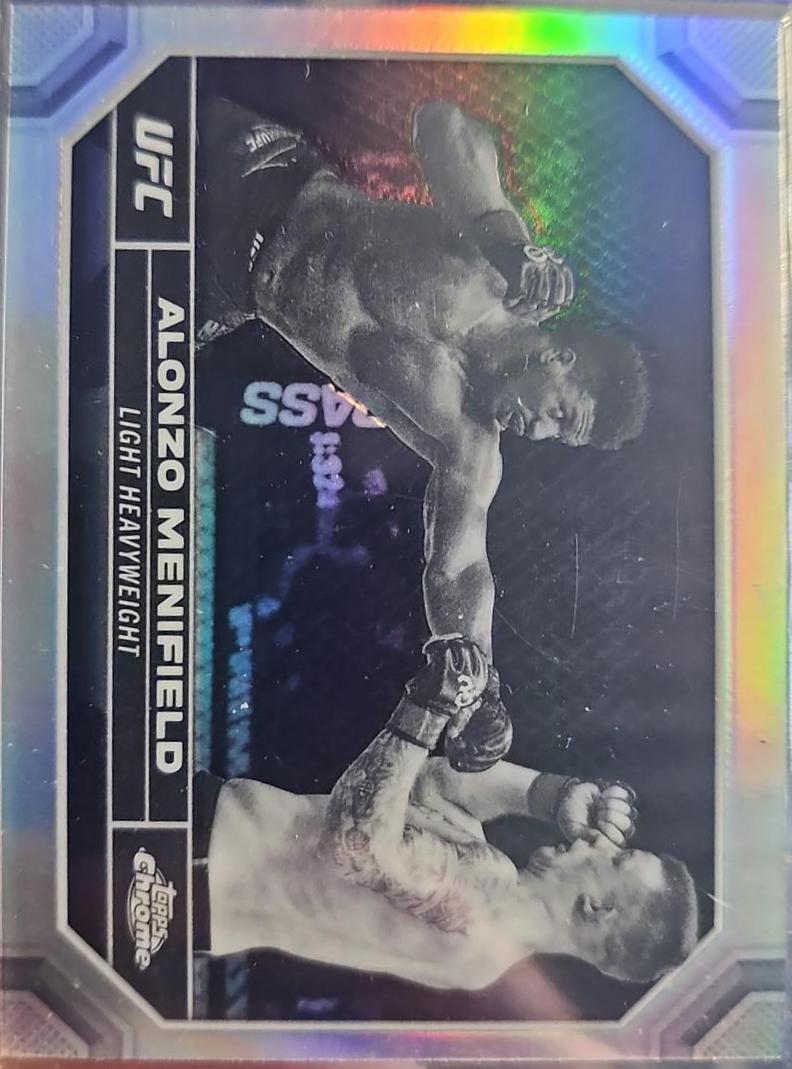 Alonzo Menifield 2024 Topps Chrome UFC Base #168 Negative Refractor
