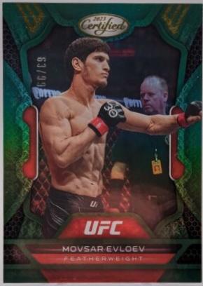 Movsar Evloev 2023 Panini Chronicles UFC Base Certified #229 Gold