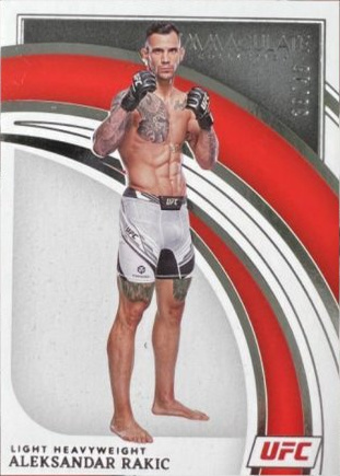 Aleksandar Rakic 2022 Panini Immaculate UFC Base #12 Platinum