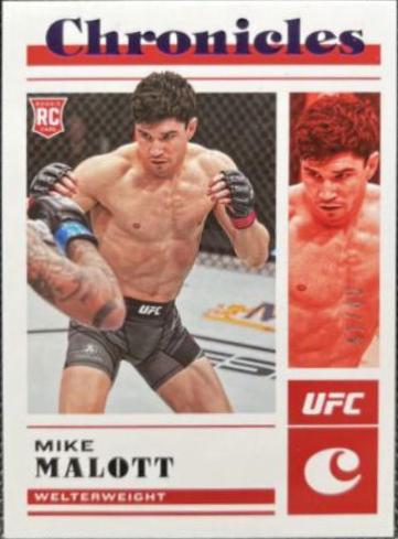 Mike Malott 2023 Panini Chronicles UFC Base Contenders Season Ticket #105 Purple