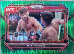 Matt Schnell 2023 Panini Prizm UFC Base #57 Green Pulsar