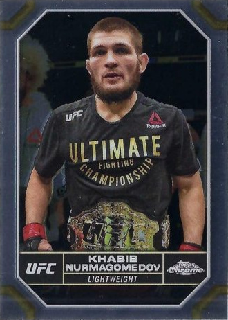 Khabib Nurmagomedov 2024 Topps Chrome UFC Base #112 Superfractor