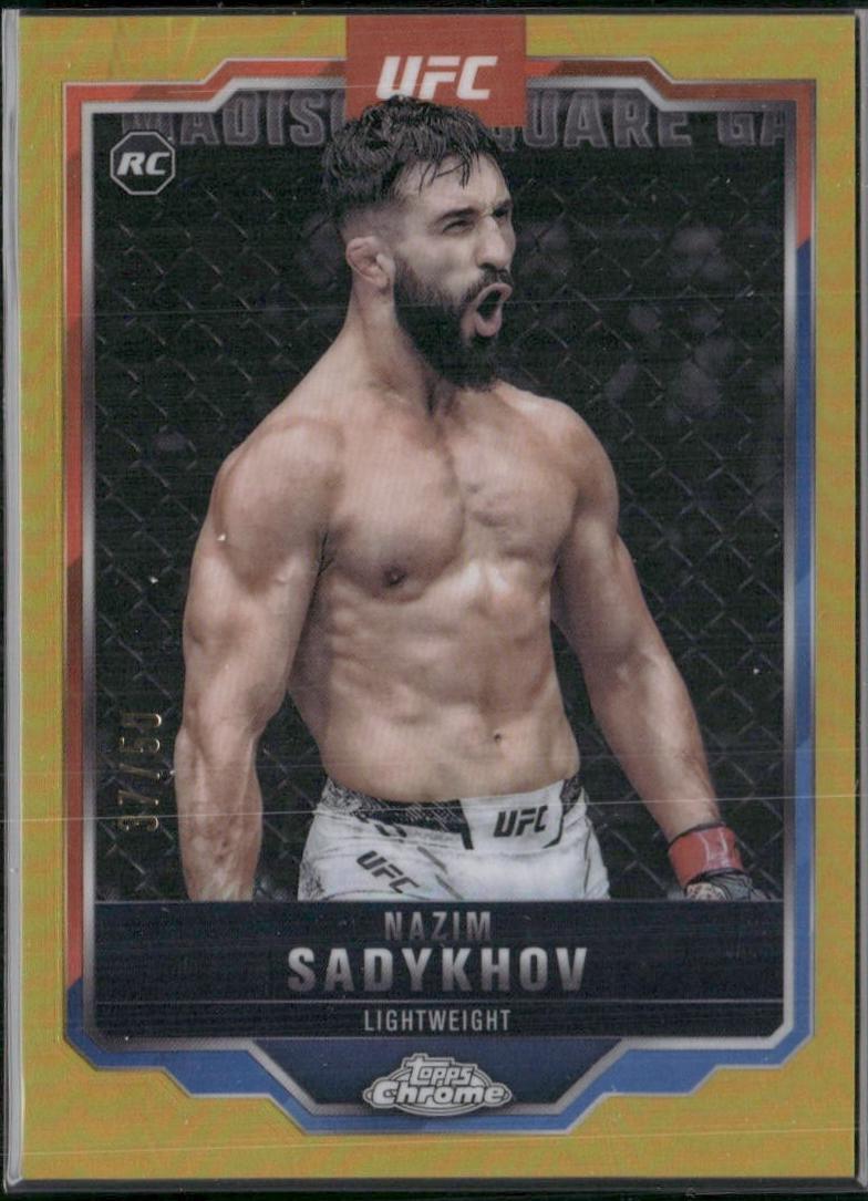 Nazim Sadykhov 2025 Topps Chrome UFC Base #157 Gold Refractor