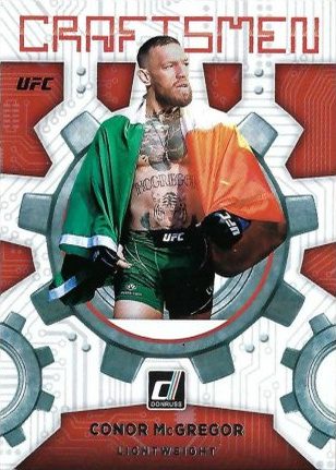 Conor McGregor 2022 Panini Donruss UFC Craftsmen #17 Press Proof Black