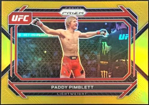 Paddy Pimblett 2023 Panini Prizm UFC Base #87 Gold