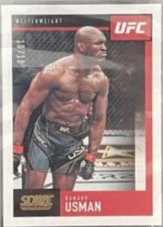 Kamaru Usman 2021 Panini Chronicles UFC Base Score #93 Gold