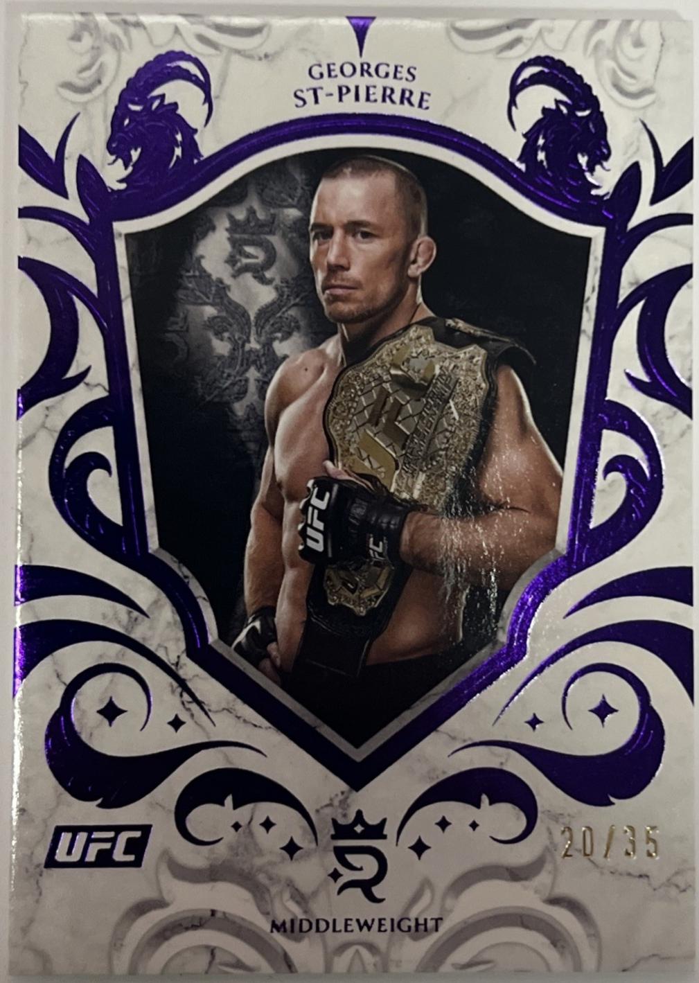 Georges St-Pierre 2025 Topps Royalty UFC Base #2 Purple