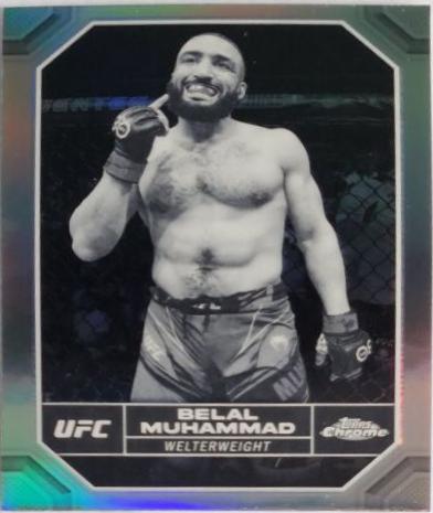 Belal Muhammad 2024 Topps Chrome UFC Base #24 Negative Refractor