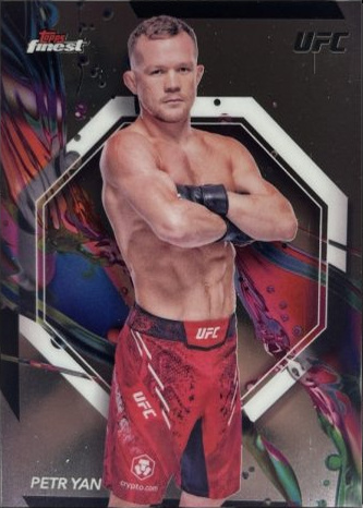 Petr Yan 2024 Topps Finest UFC Base Common #46 Checkerboard Refractor