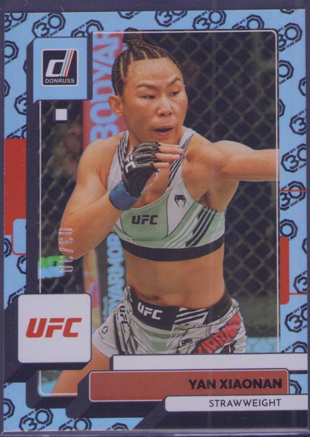 Yan Xiaonan 2023 Panini Donruss UFC Base #121 30th Anniversary