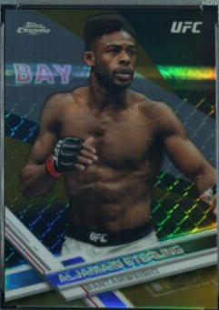 Aljamain Sterling 2017 Topps Chrome UFC Base #67 Refractor